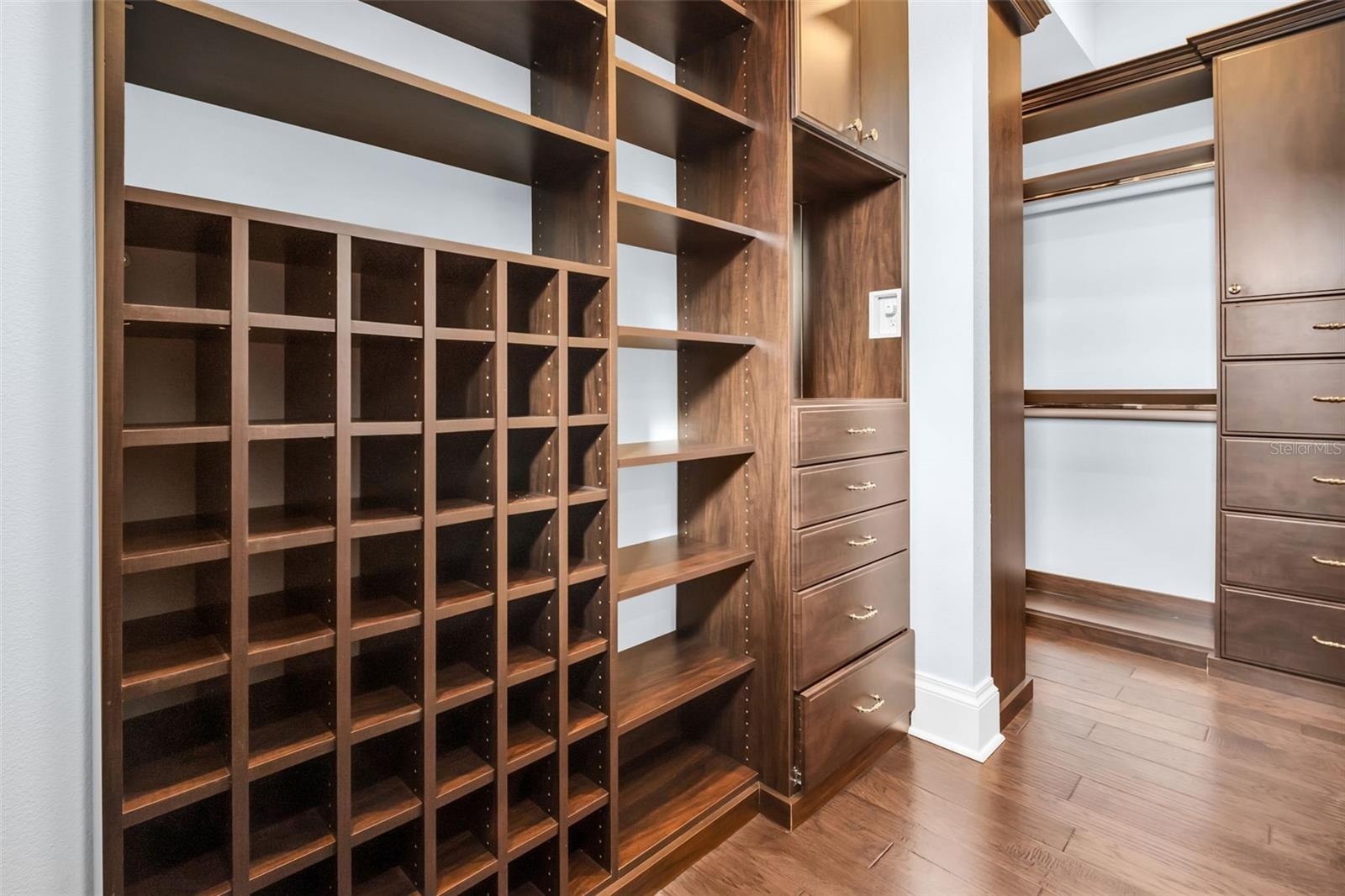 Primary closet