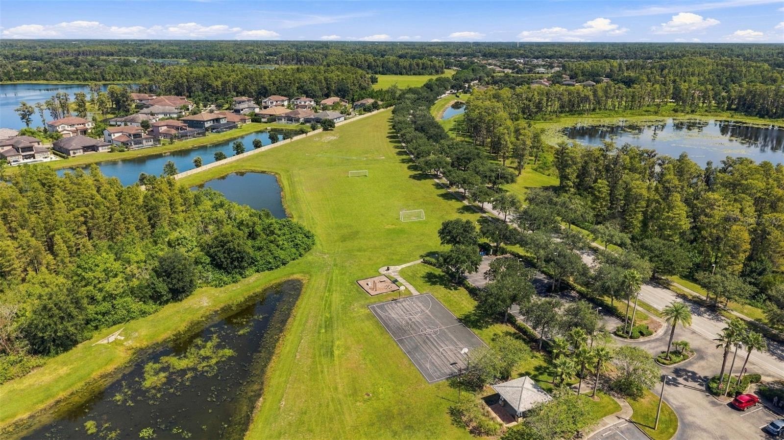 Top view of neighborhood