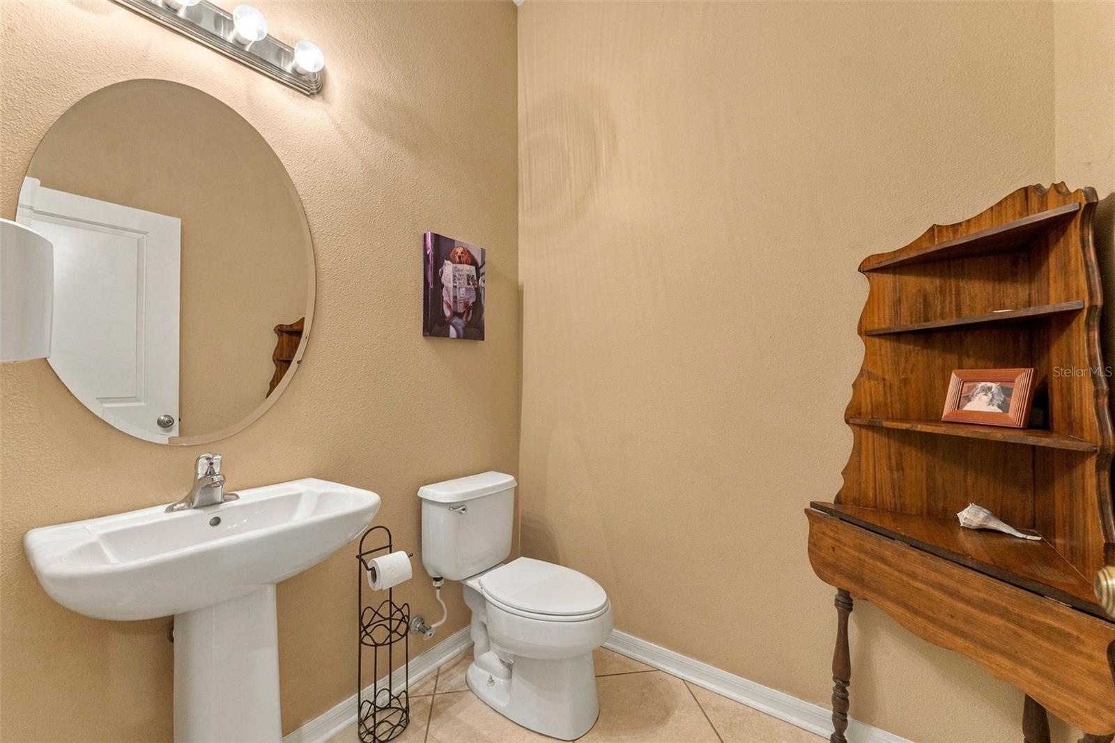 1/2 bath first floor