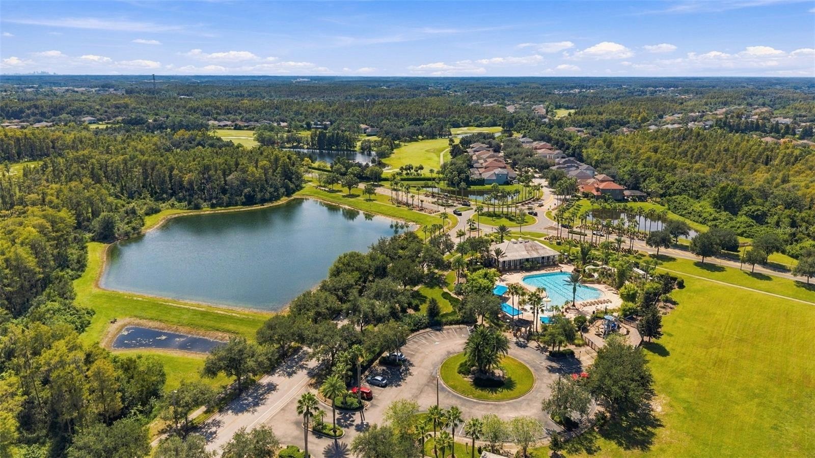 Top view of neighborhood
