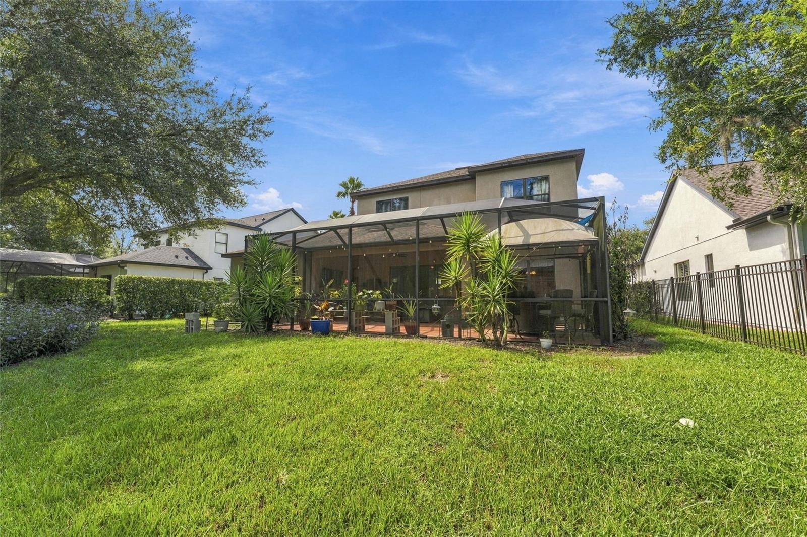 Back view of home