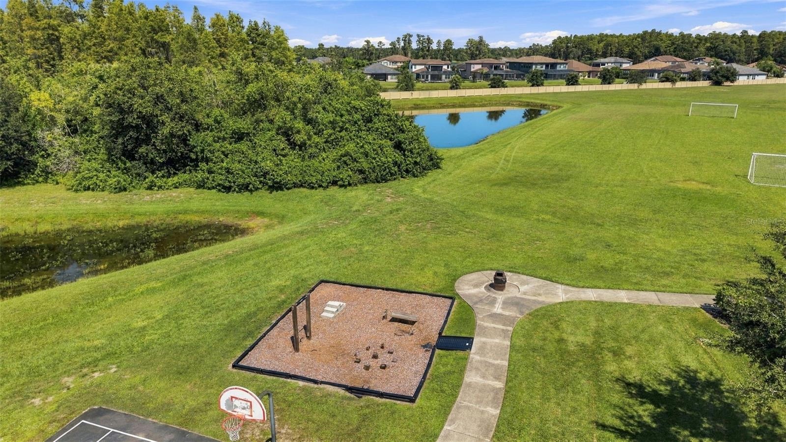 Top view of neighborhood