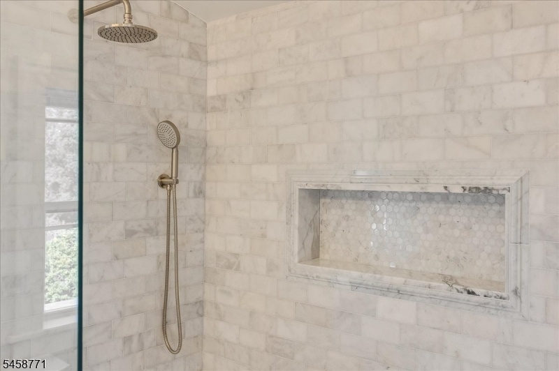 Stunning all marble bathroom