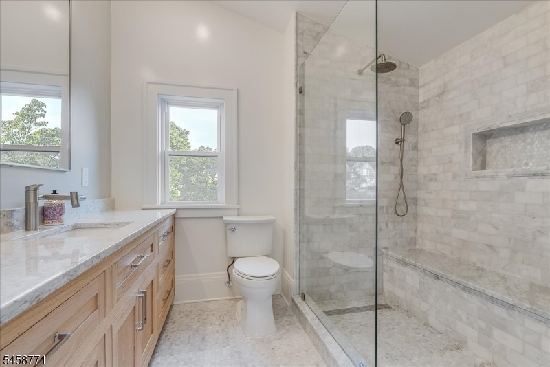 Stunning all marble bathroom