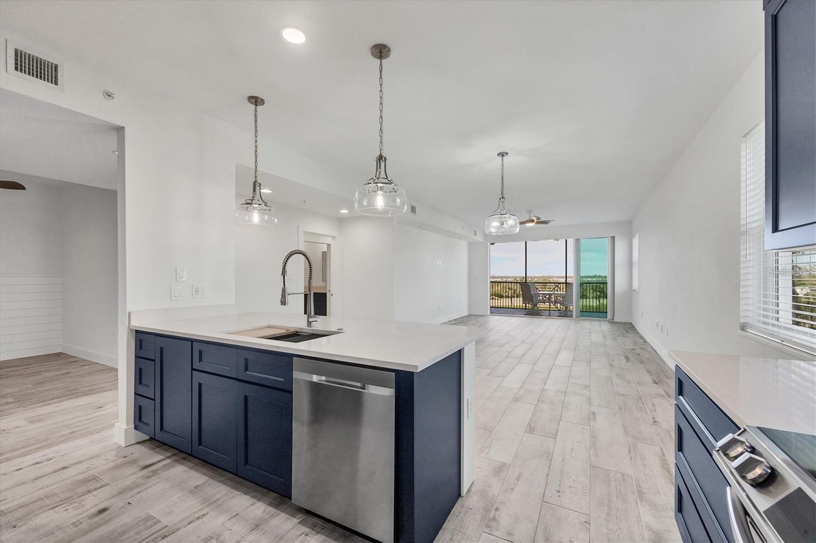 Kitchen Island to Living Room