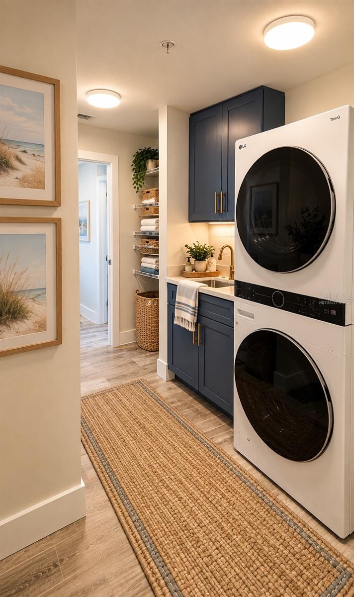 Virtually Staged Laundry Room