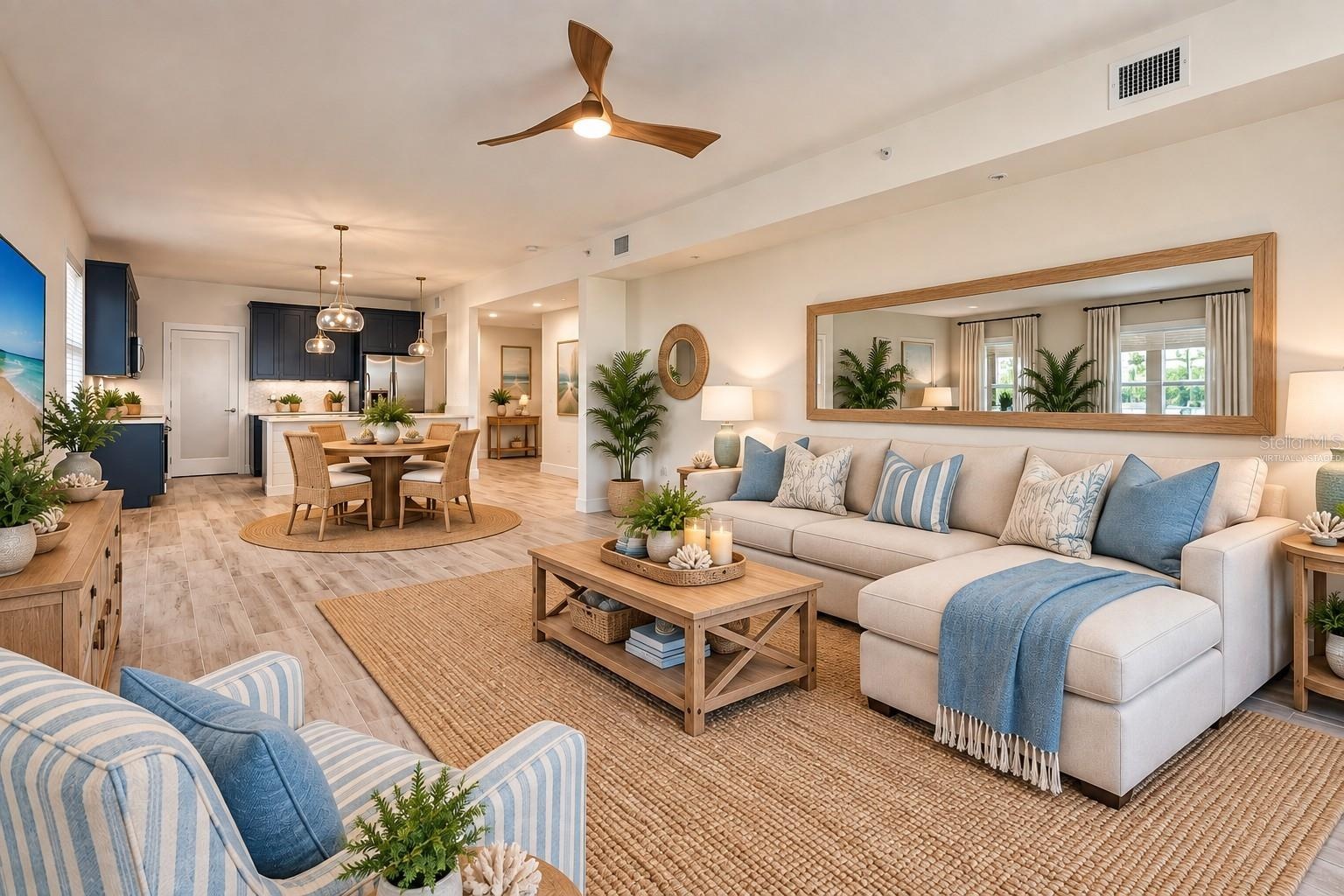Virtually Staged Living Room