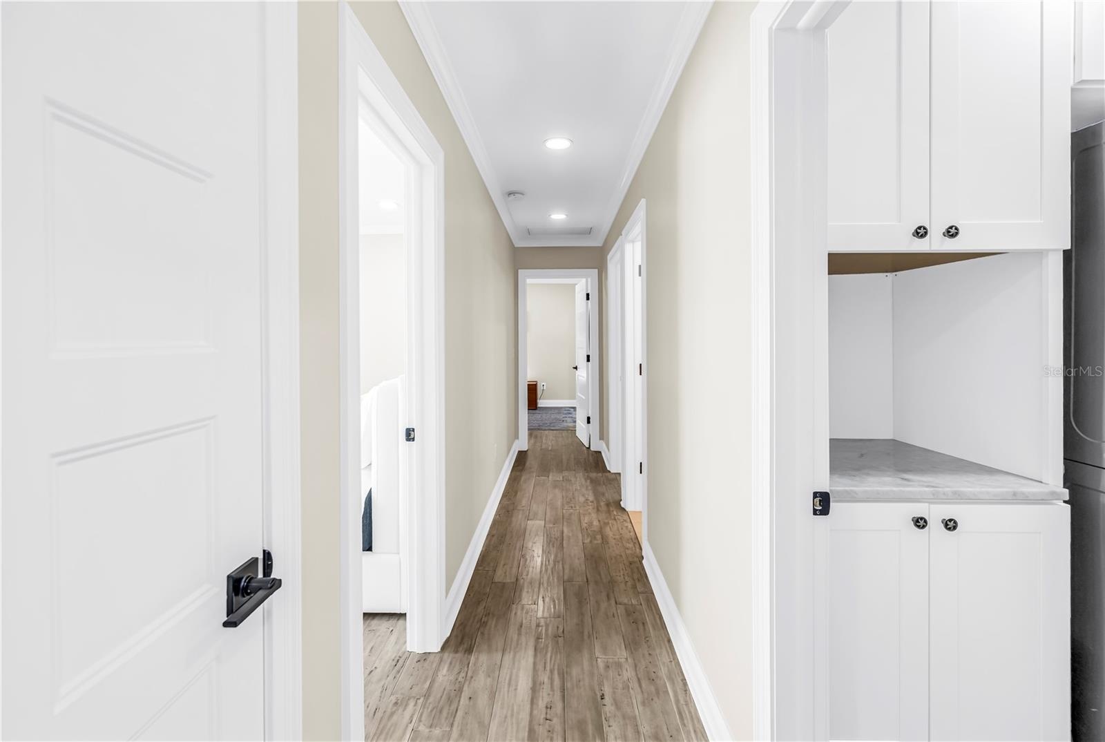 Recessed lighting throughout ALL on dimmers.