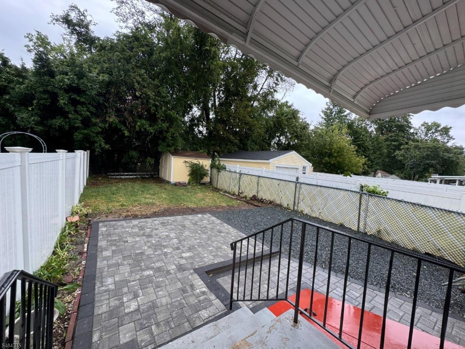 Backyard with Storage Shed