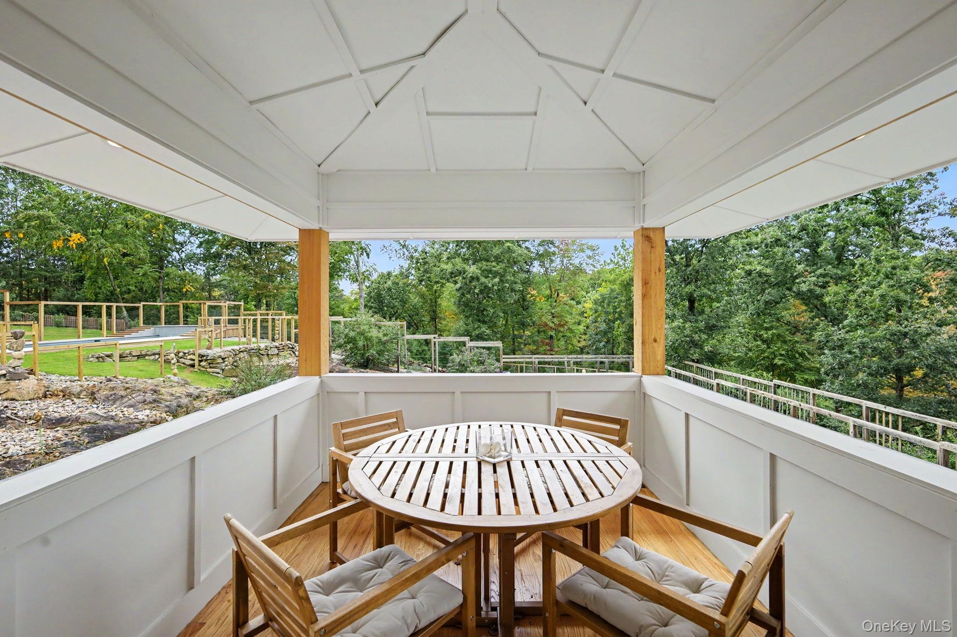 Covered deck off the dining area