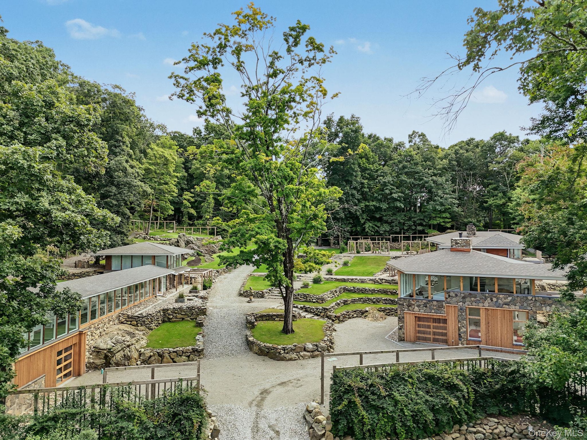 Main House on the right  & Guest Pavilion on the left