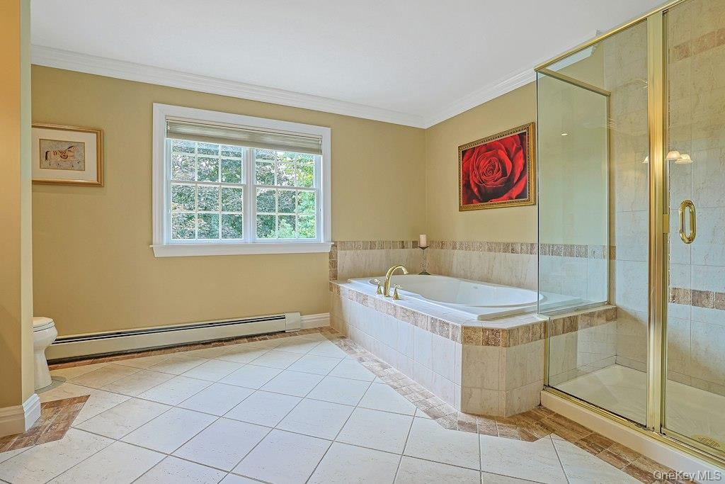 Elegant Primary Bath W/Soaking Tub, W/Porcelanonsa Imported Designer Tile