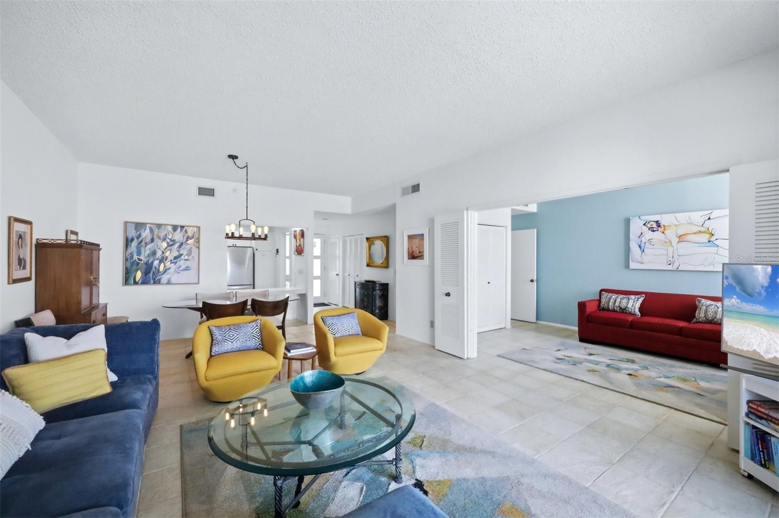 Living Room and Second Bedroom