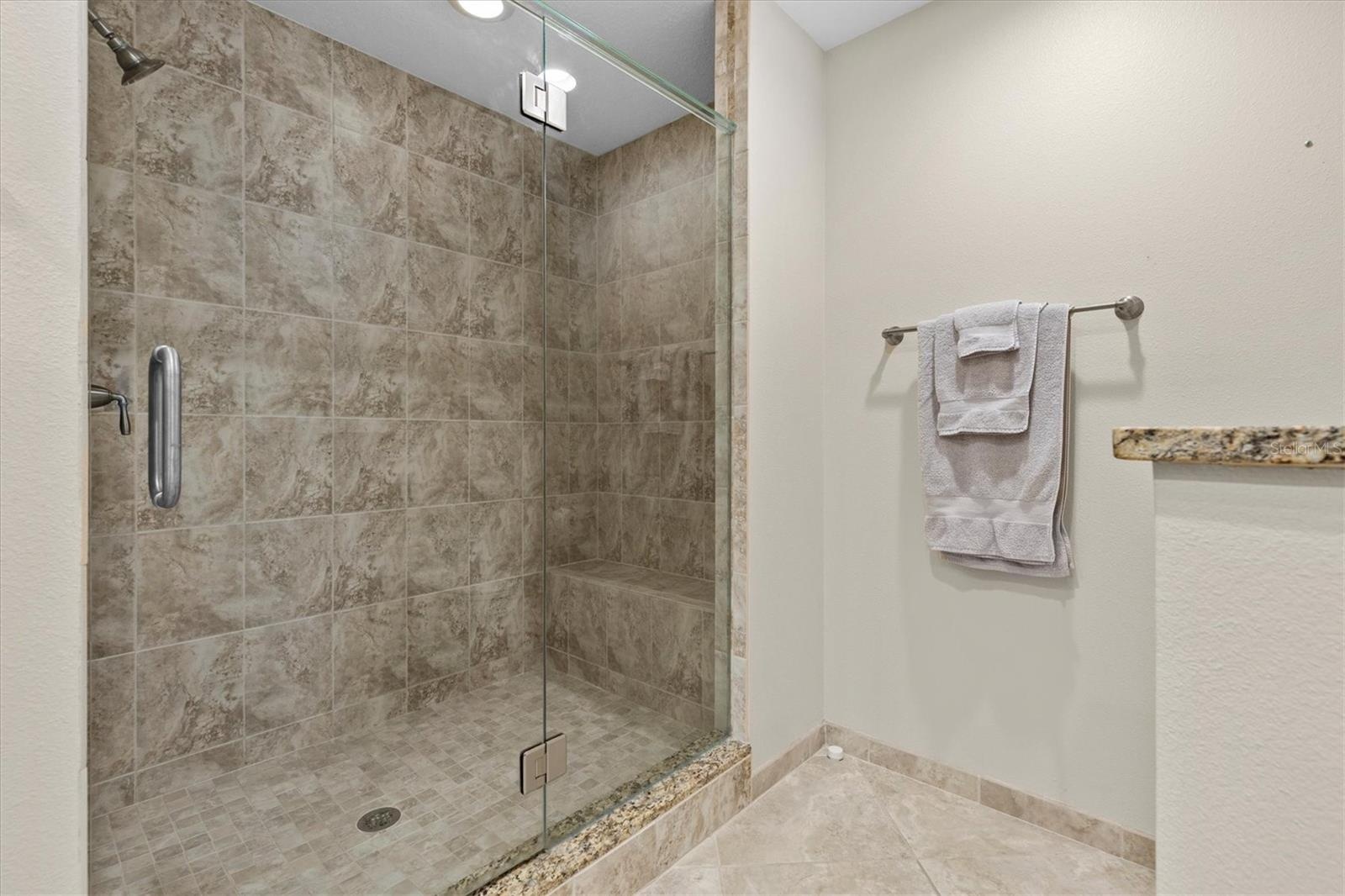 Primary shower area