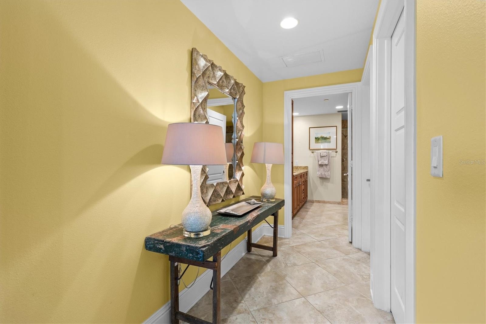 Primary closet area