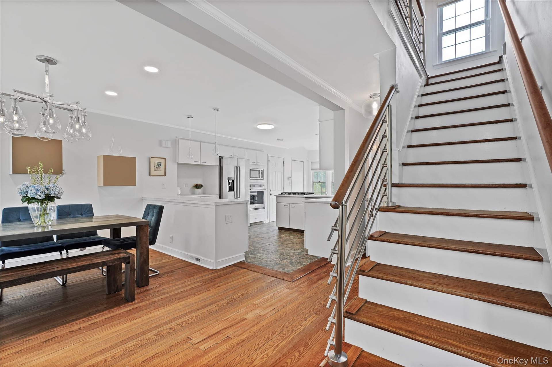 Dining Room & Bright, Open Eat In Kitchen