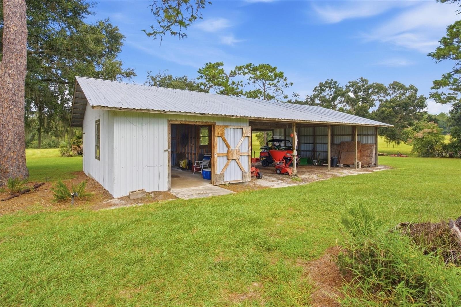 Shed Row Barn could convert easily to Horse Stalls