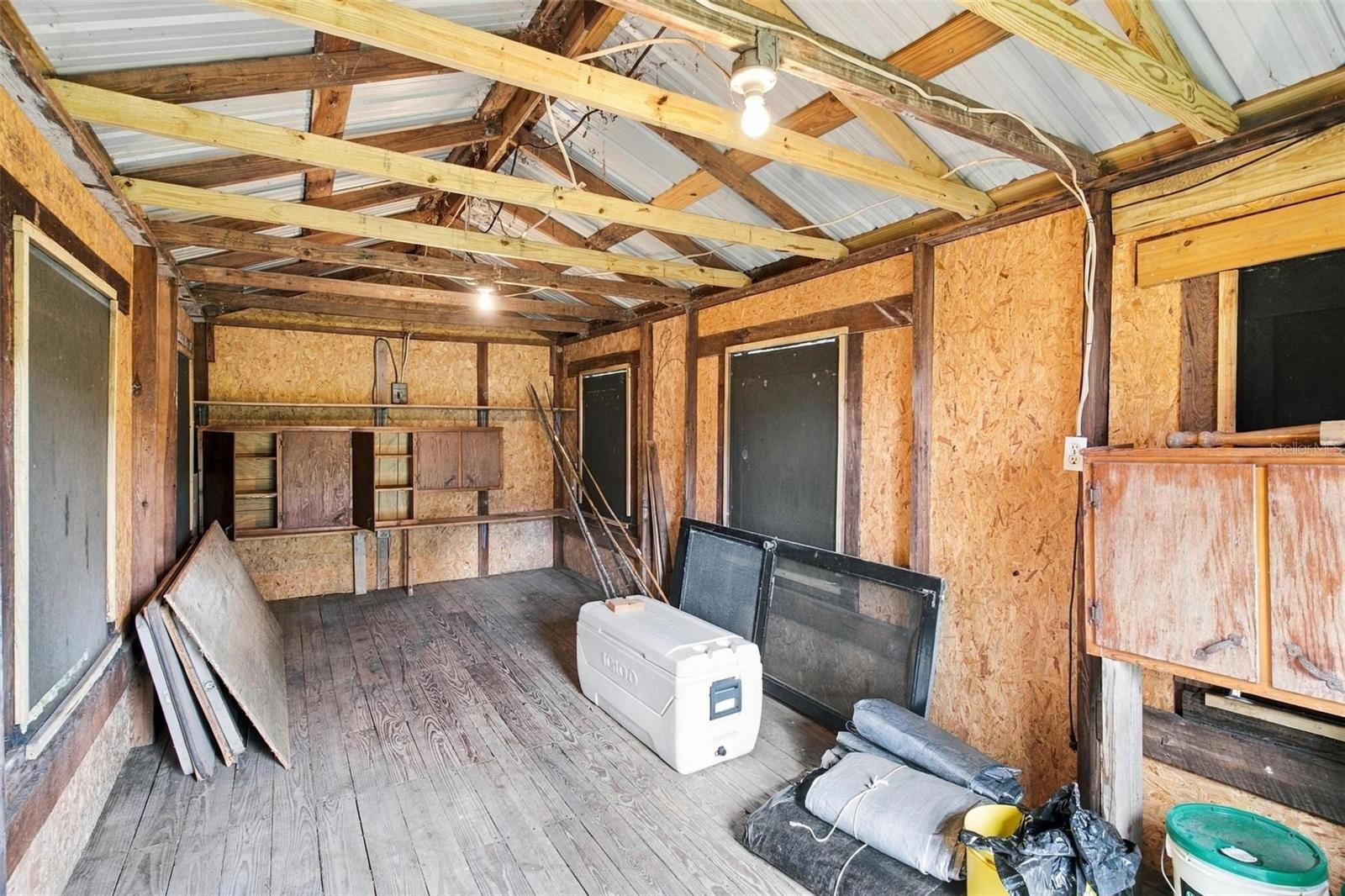Inside the old CCC Cabin