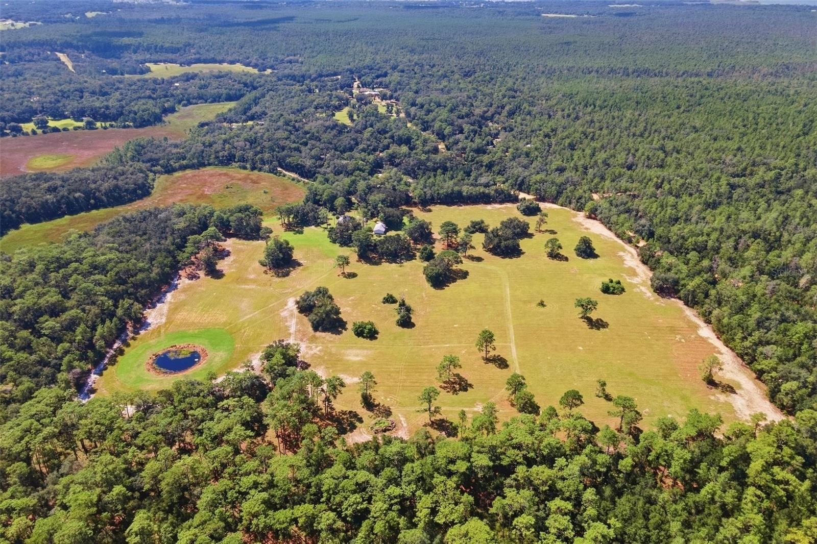 Birdseye view of the property