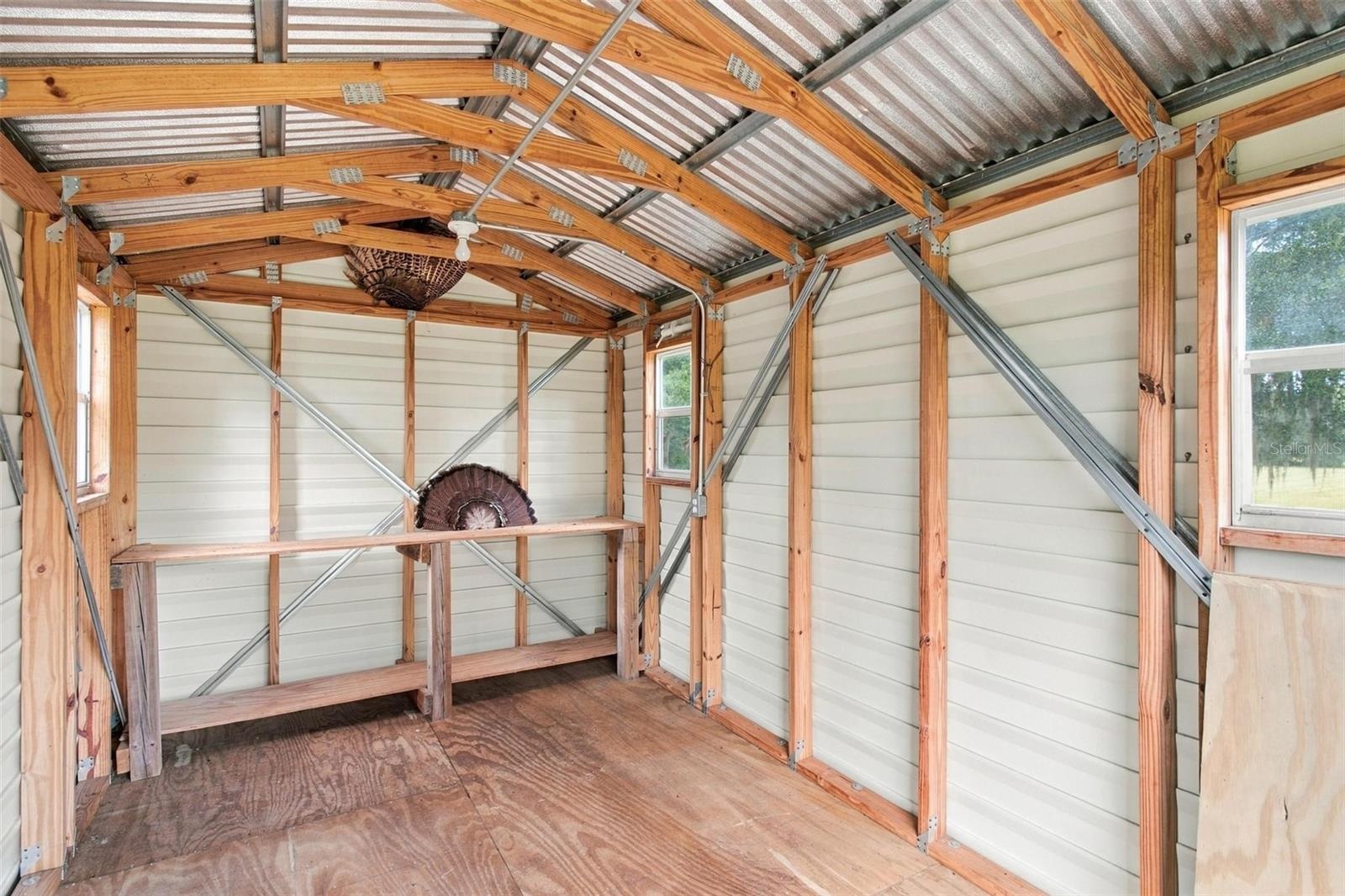 Storage Shed inside