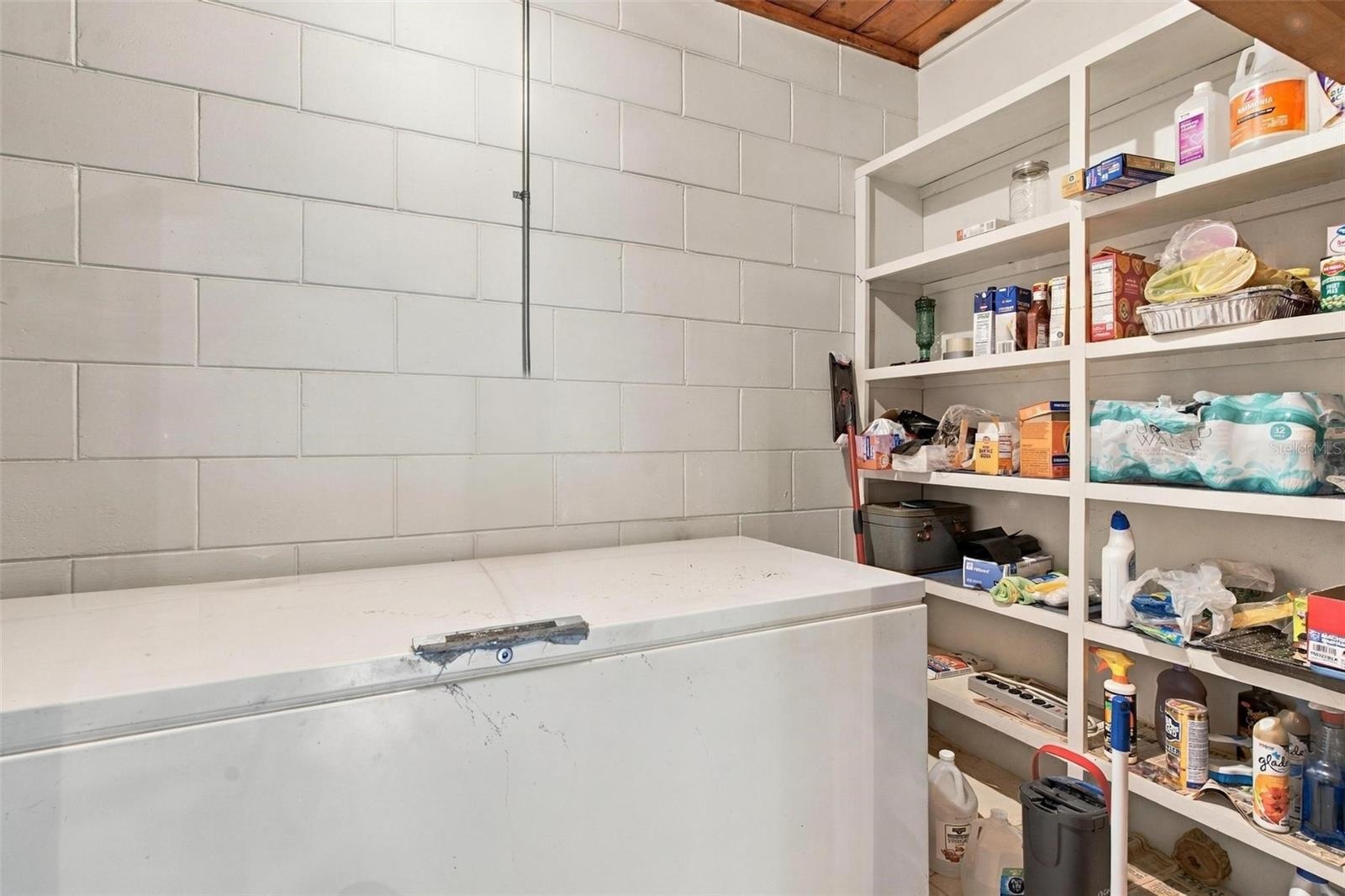 Inside Utility Pantry