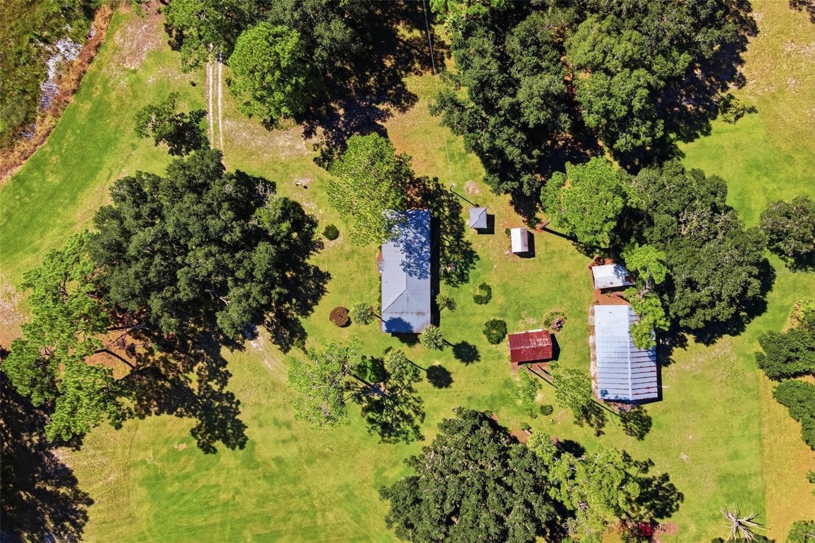 Birdseye view of the homestead