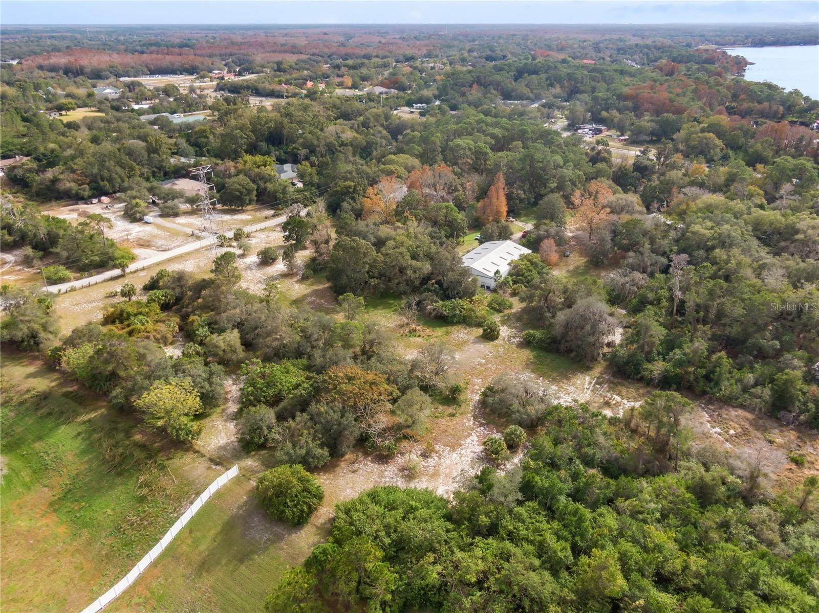 Aerial view of North end of property