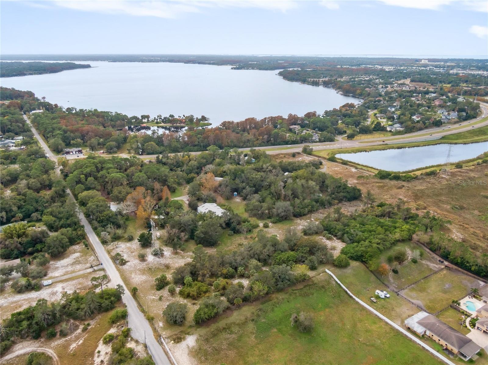 Aerial view towards the South