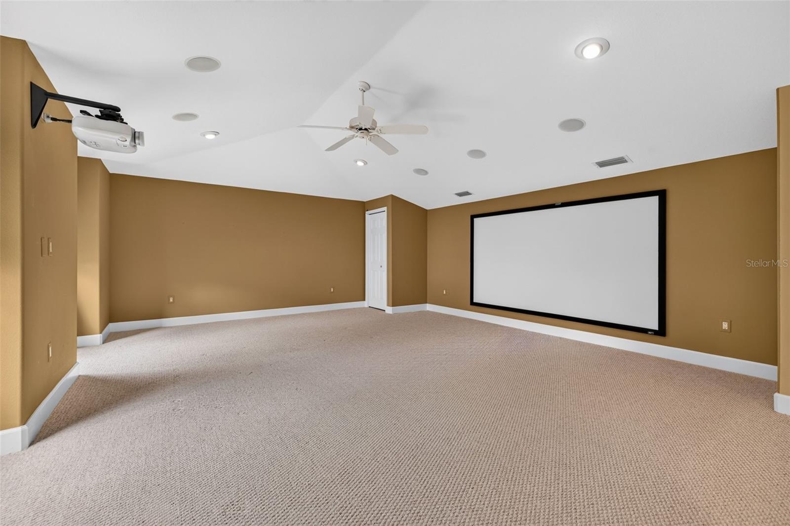 Second level movie room