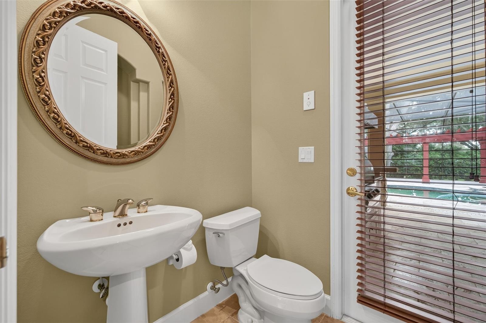 Half bath with pool access