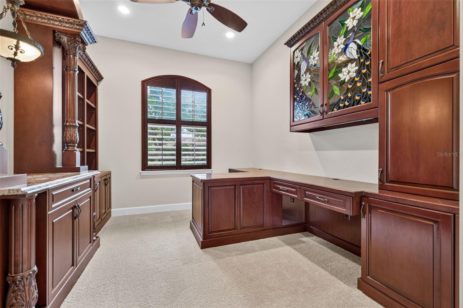 Executive office with new carpet