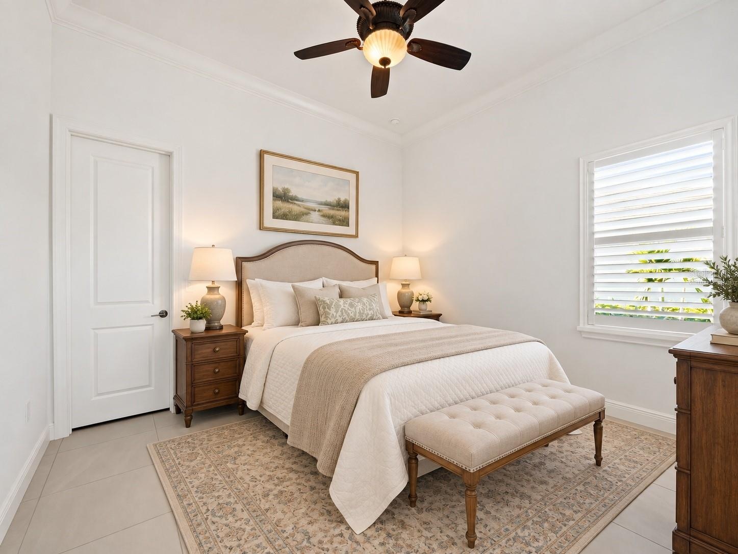 Virtually Staged. Ensuite Guest Bedroom 2