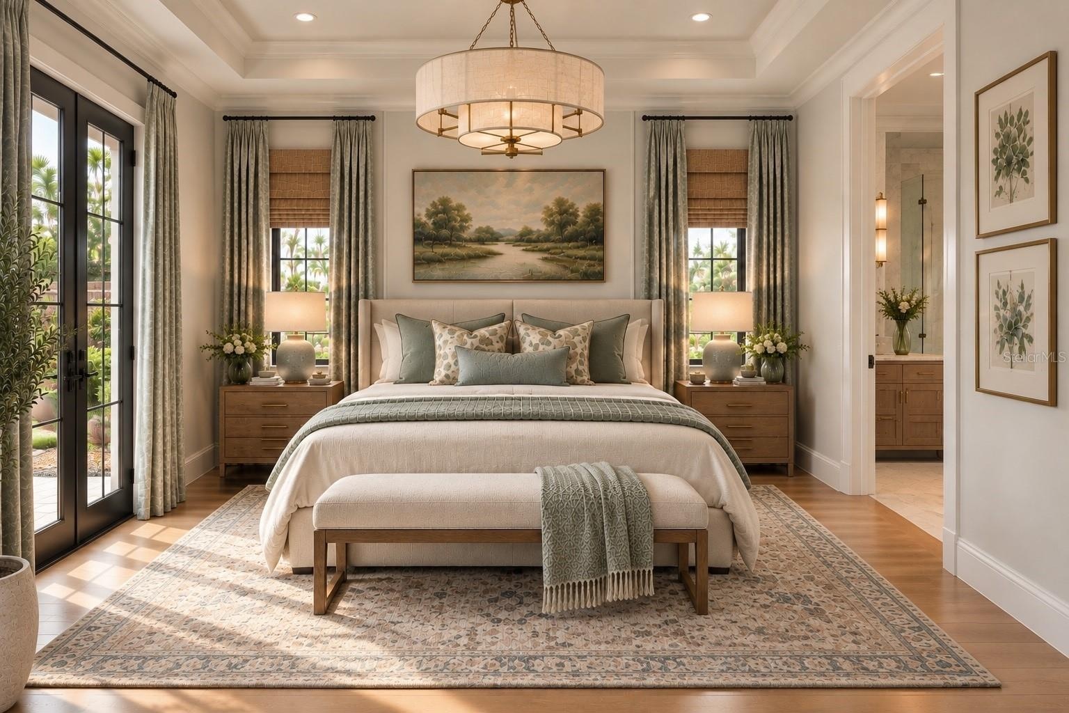 Primary bedroom render for inspiration