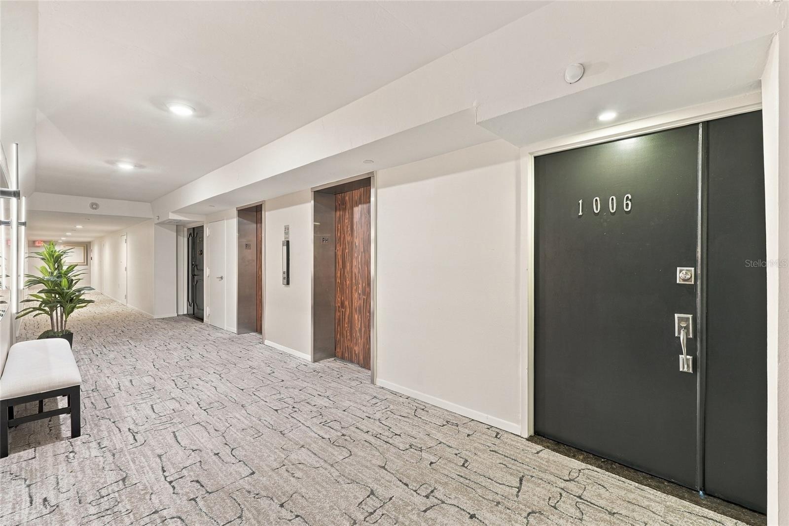 Hallway, Door to 1006