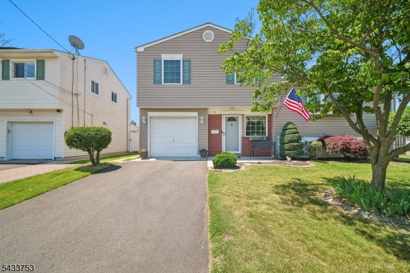 direct front of home