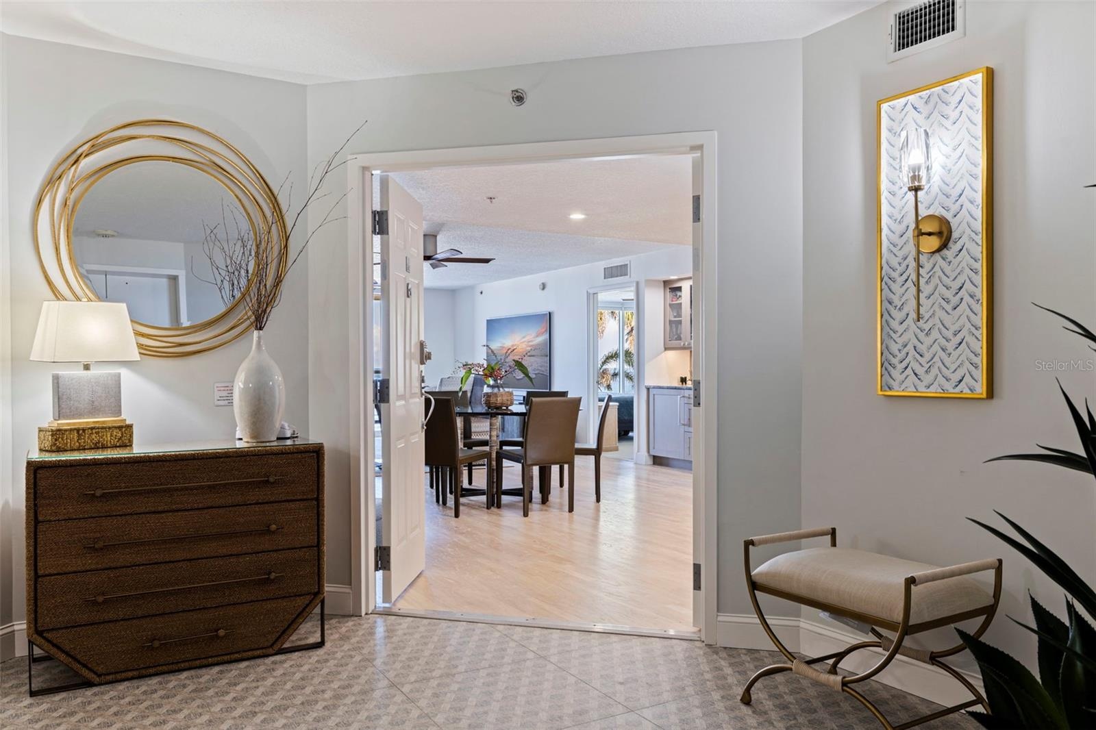 Double entry doors to unit #302