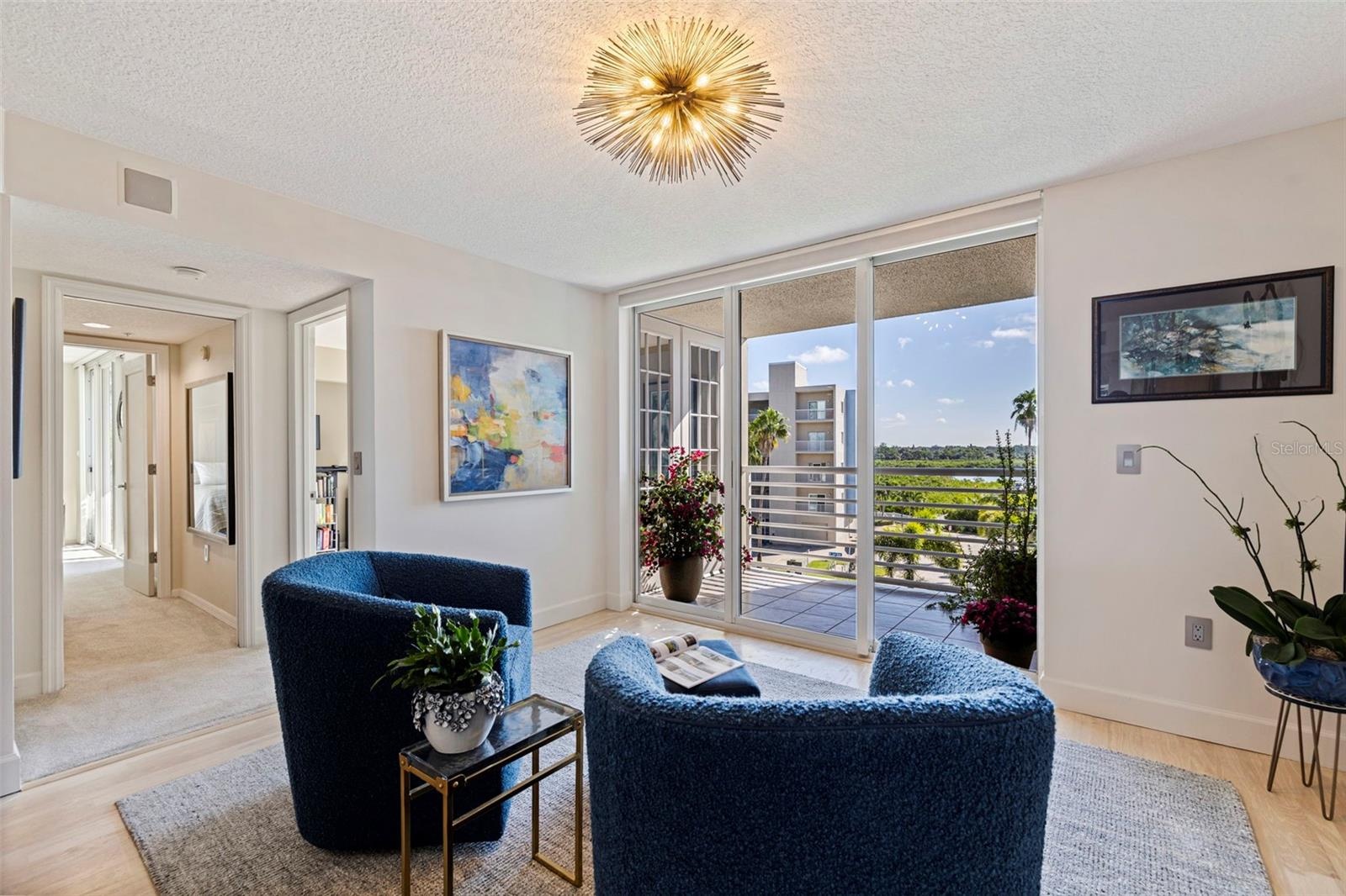 Sitting area overlooking intercoastal