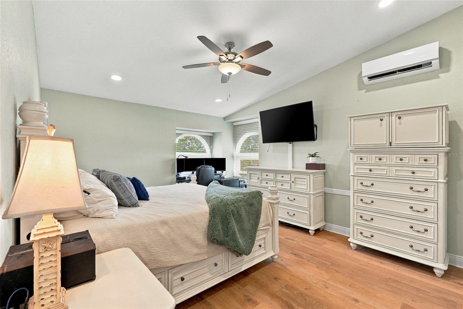 In addition to central HVAC it has its own dedicated mini-split system for personalized comfort.