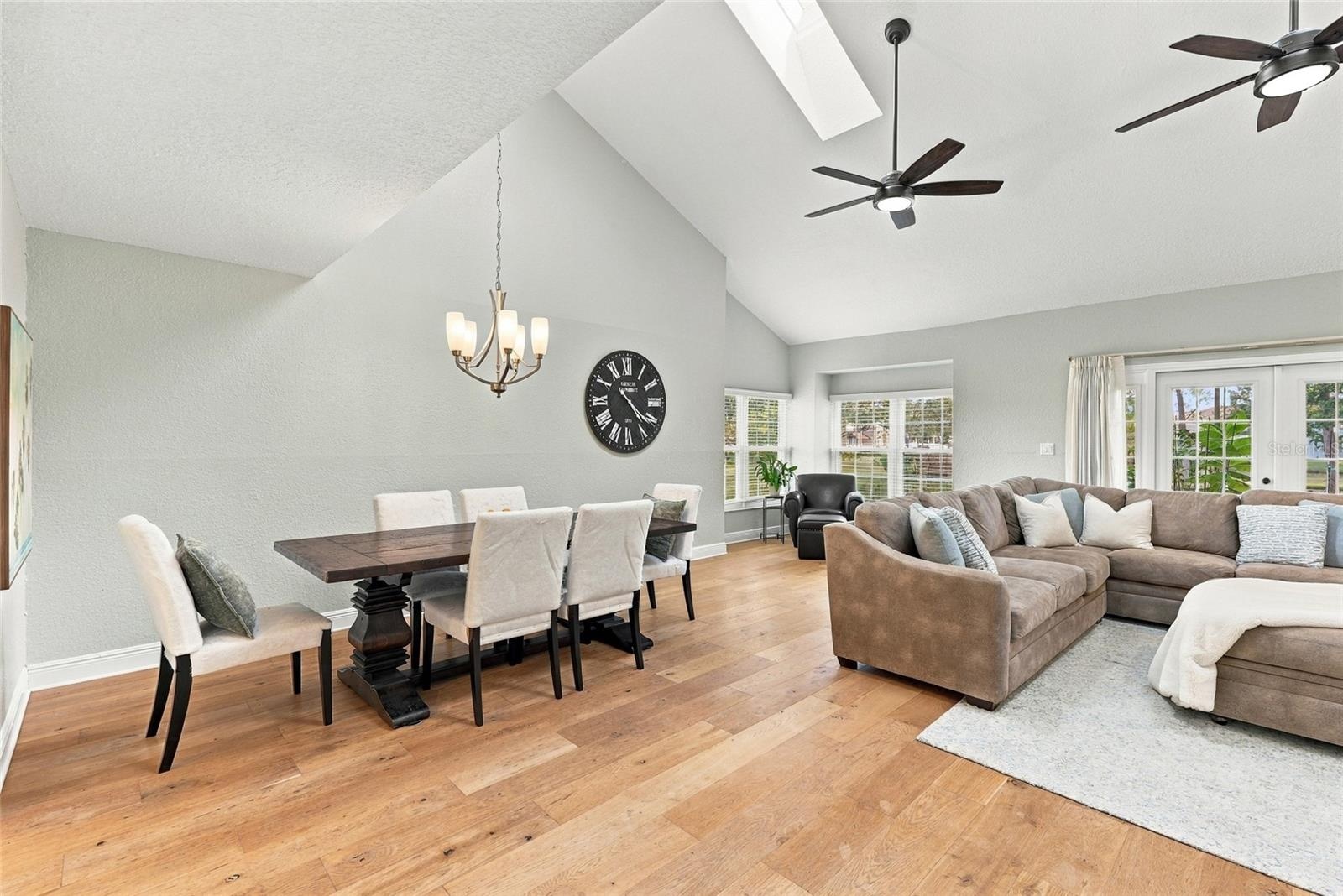 Bright, inviting dining space with hardwood floors and an easy flow for entertaining.