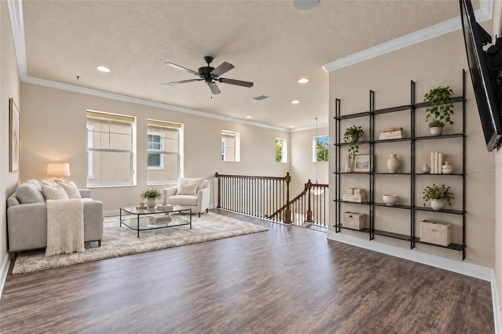 Virtually Staged Second Floor Loft