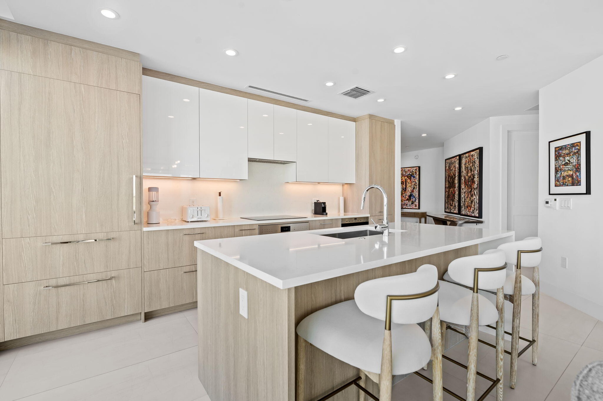 Kitchen and Island