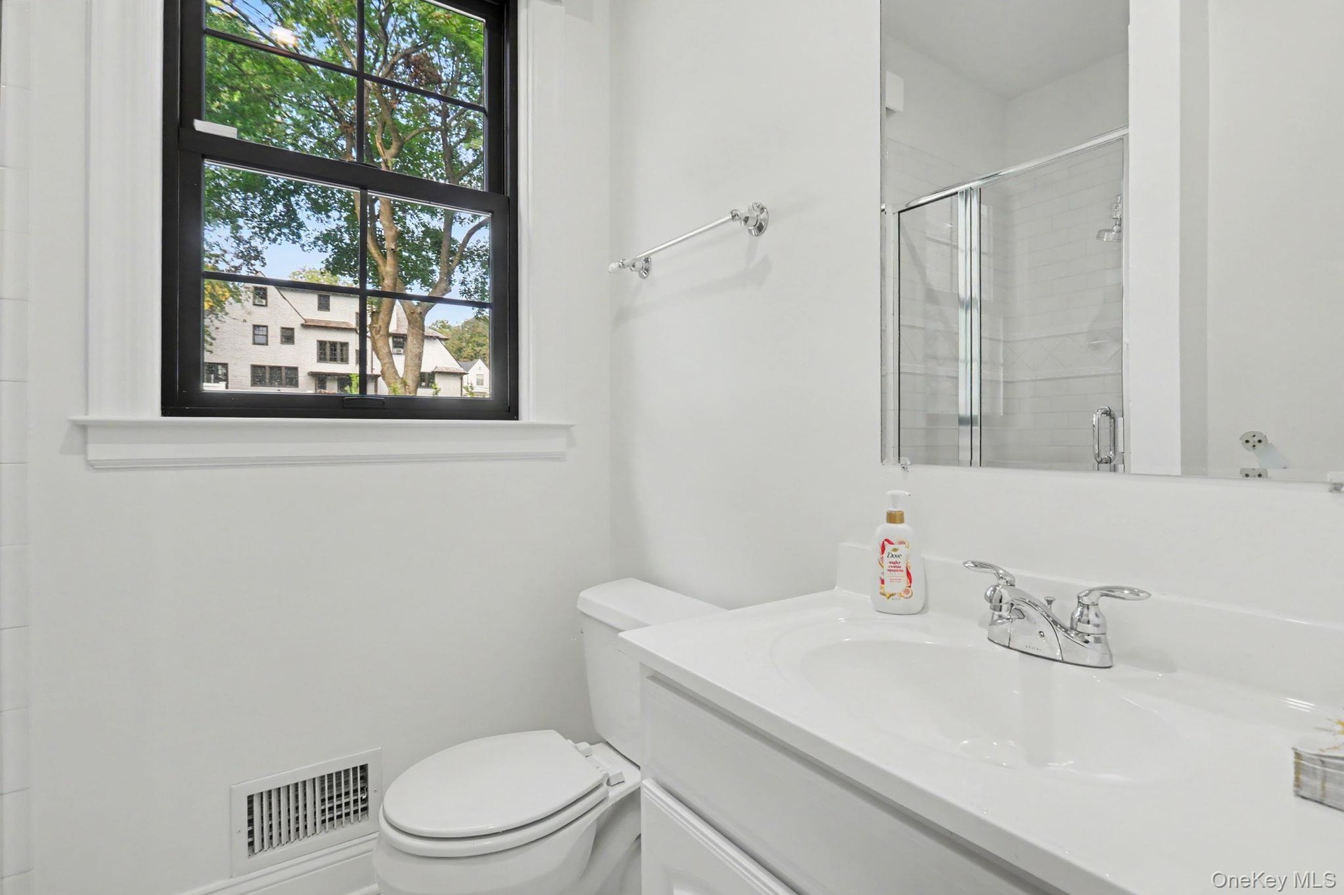Full bathroom off of office.