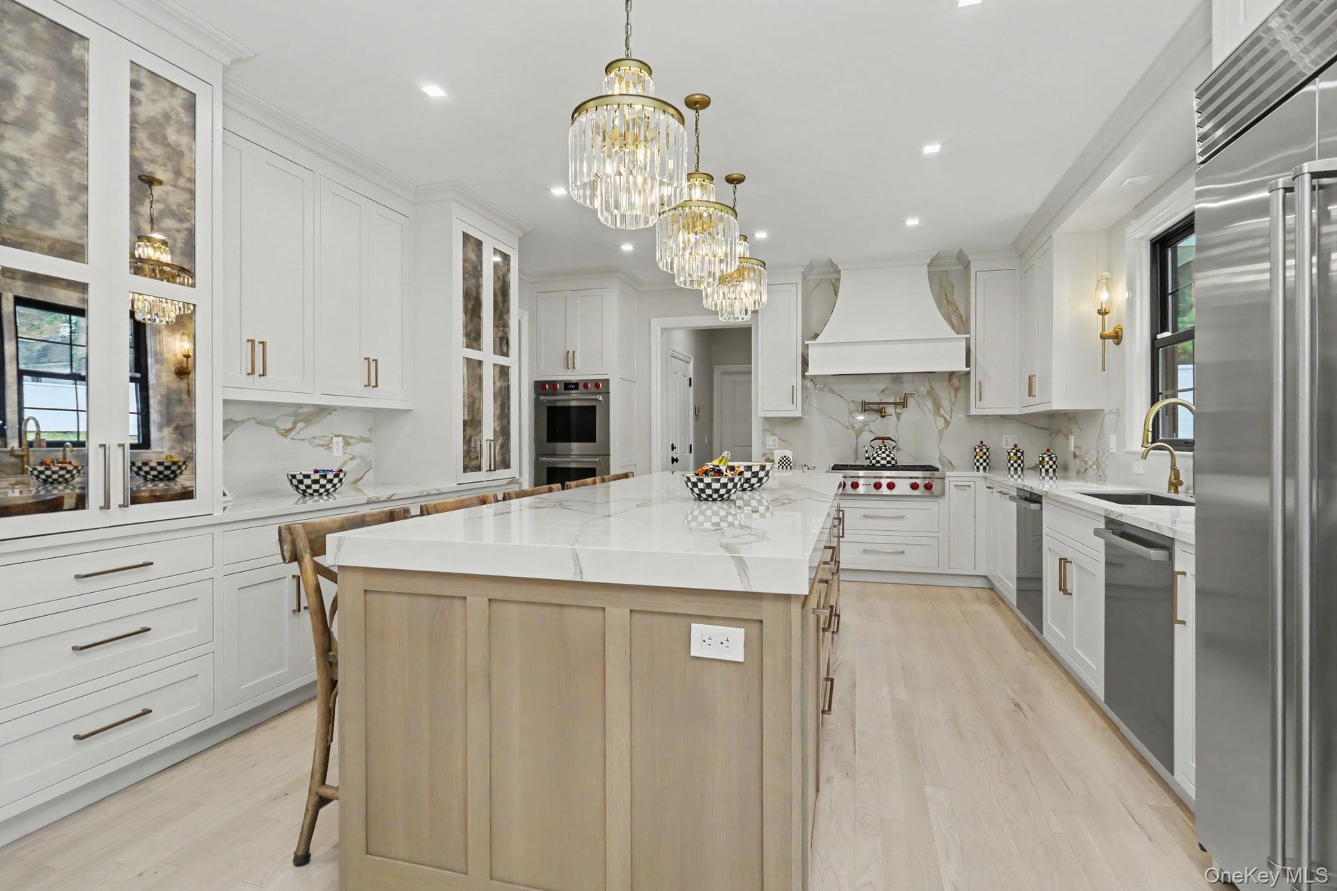 Gorgeous Gourmet Kitchen with Stainless steel appliances.