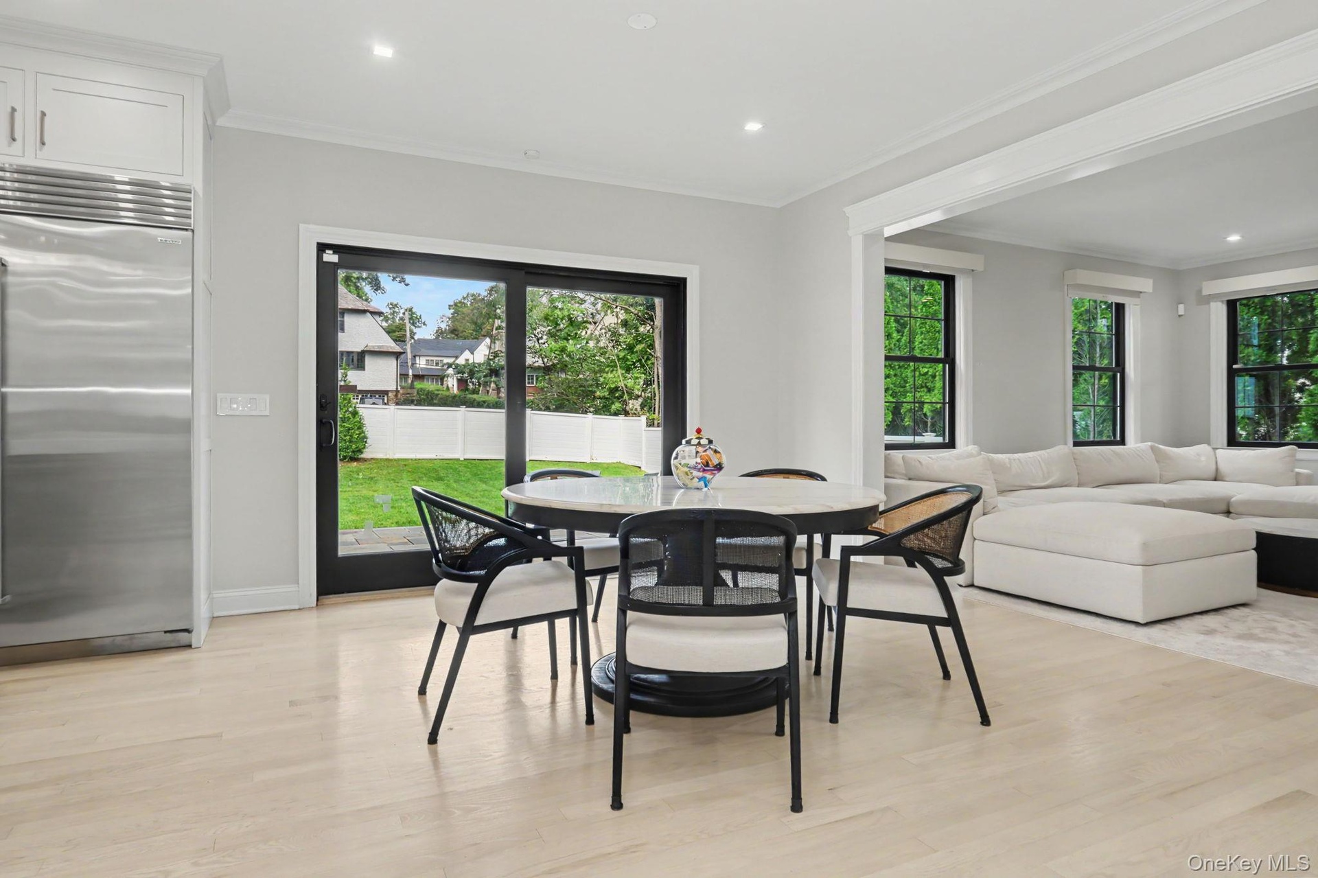 kitchen opens  to Family room.