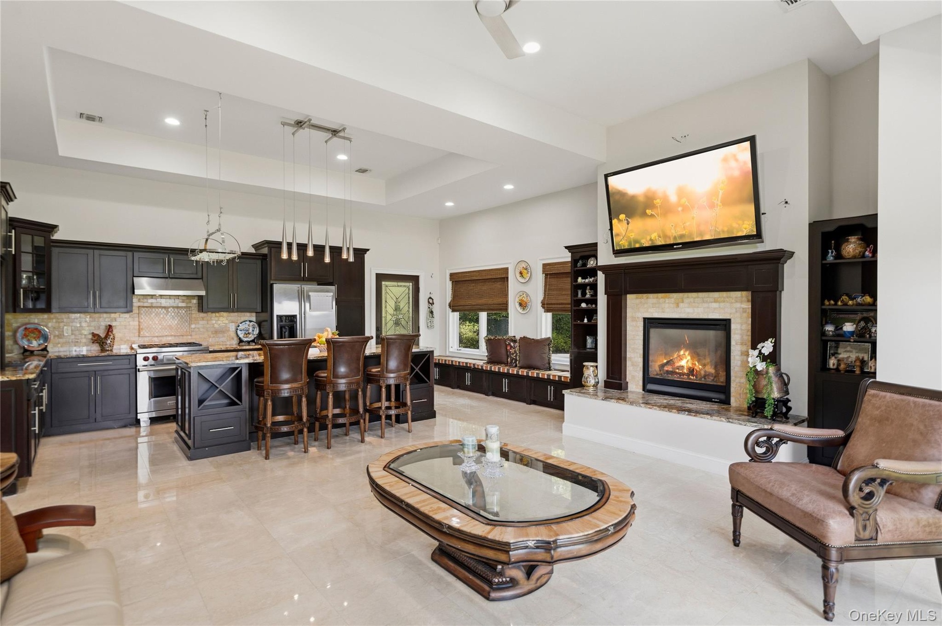 Guest quarters with fireplace