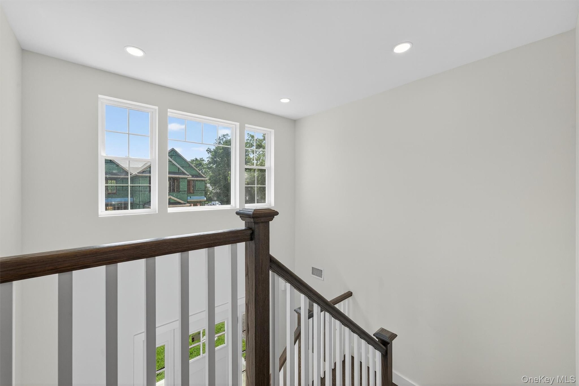 Stairway with recessed lighting