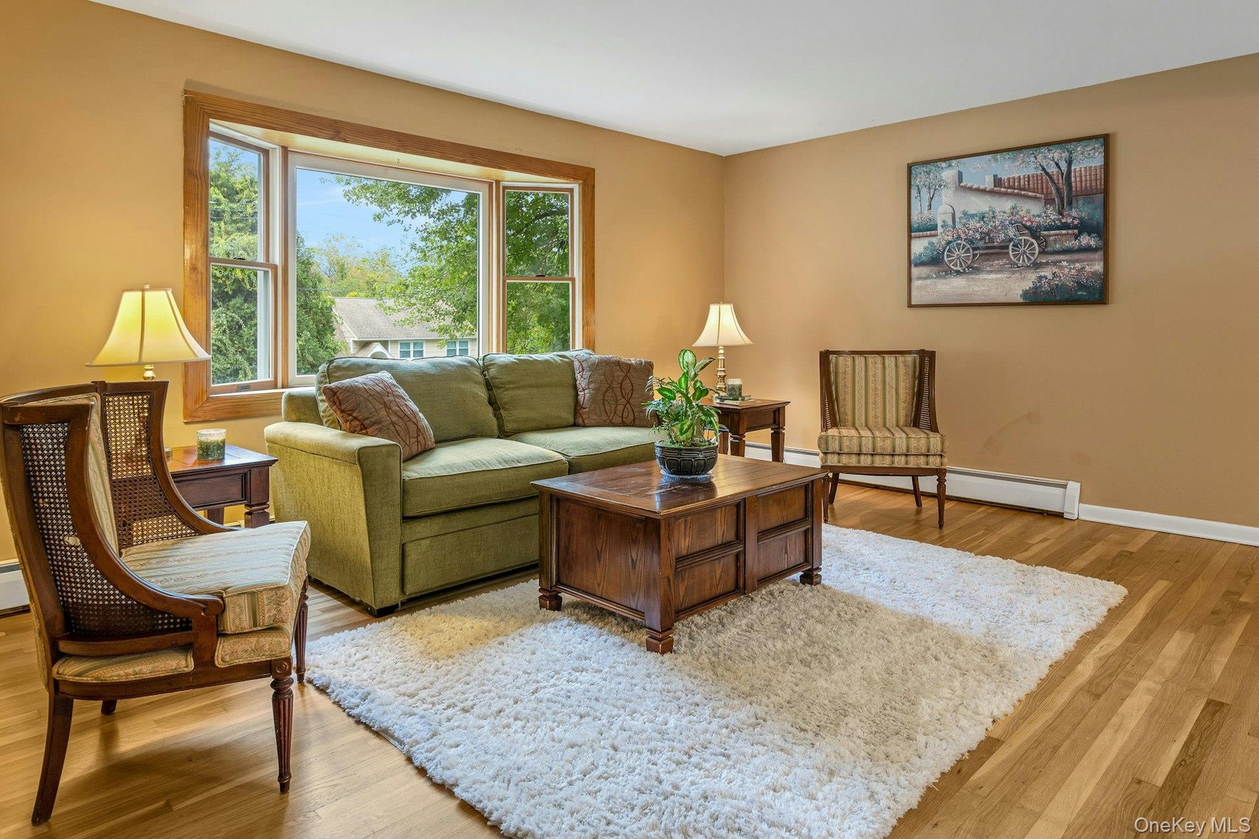 Living room with large window