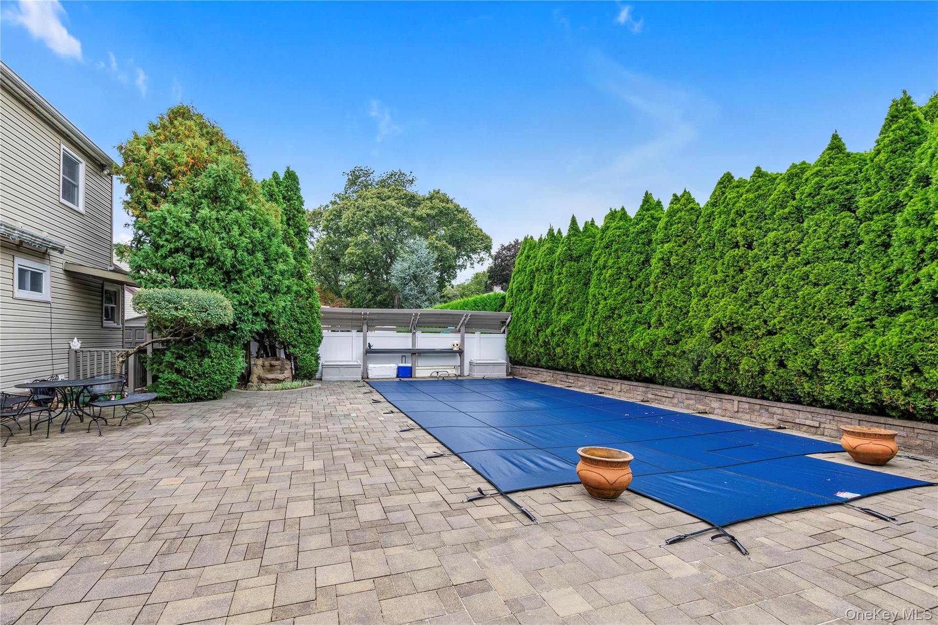 Yard with Pavers.