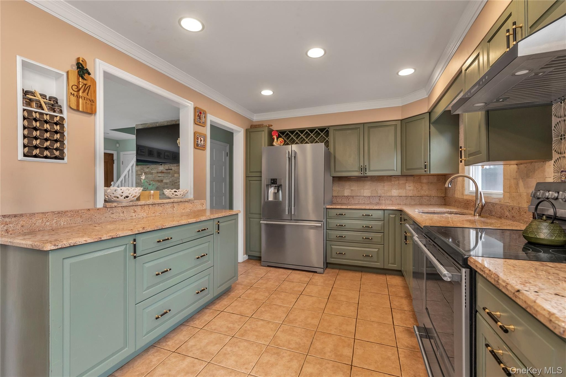 Kitchen with SS Appliances.