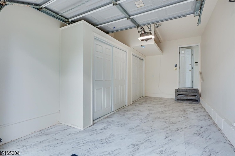 Finished garage